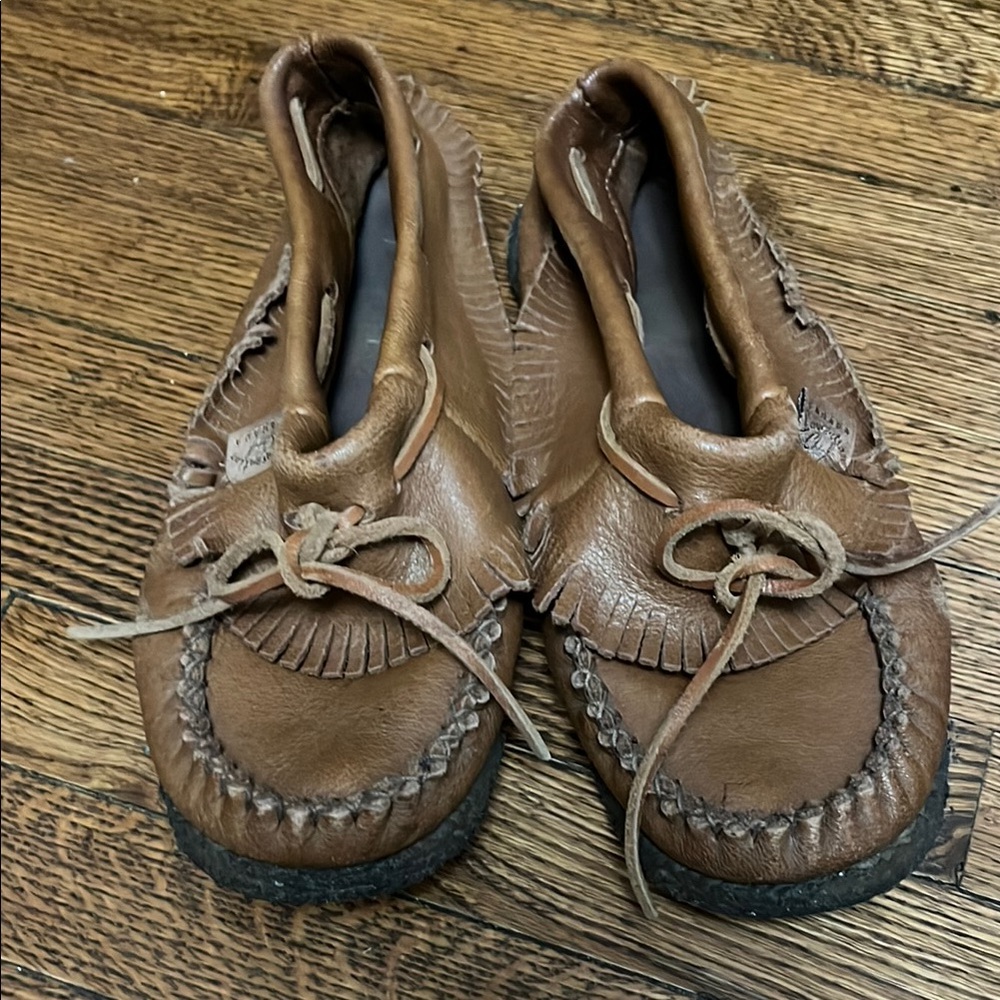 Brown Leather Laurentian Chief Moccasin’s
